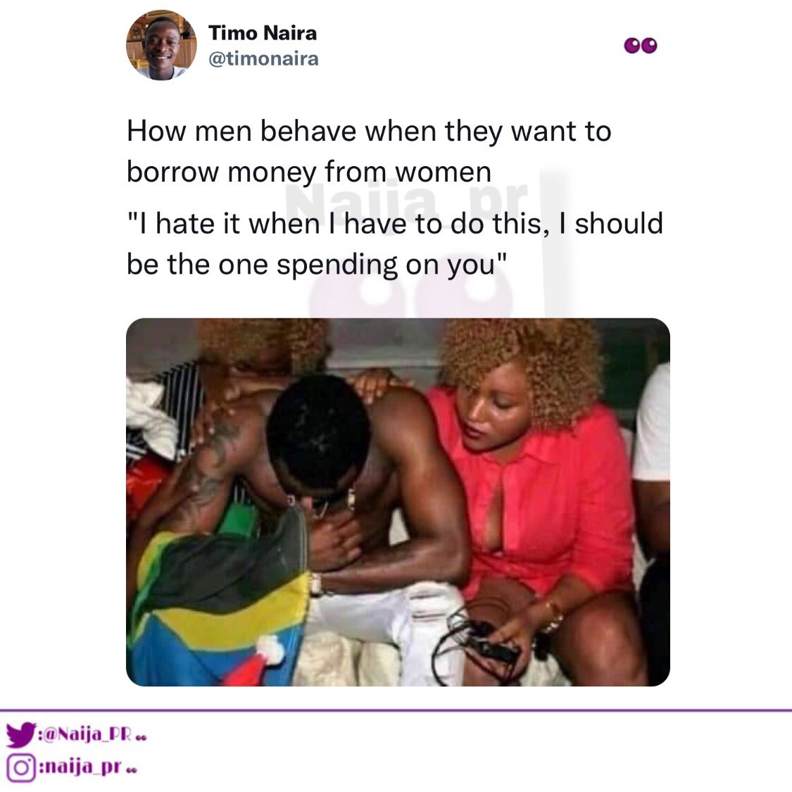 Naija_PR's tweet photo. Ladies, please confirm this 😂 https://t.co/5uOUumGN85