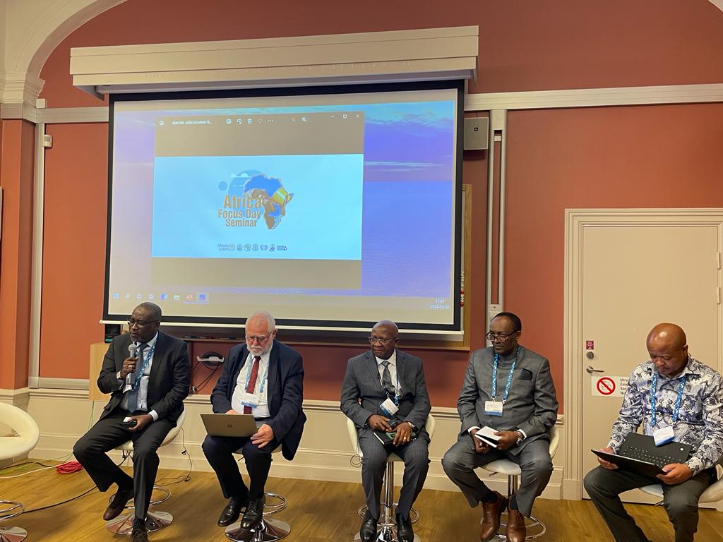 HM <a href="/SHadamufnse/">Engr. SHAdamu</a> making a contribution at the High Level meeting on African Focus Seminar: Valuing Water. With him are some other African Ministers of Water Resources at the ongoing #WWWeek2022 in Stockholm, Sweden <a href="/NigeriaGov/">Government of Nigeria</a> <a href="/amcowafrica/">AMCOW</a> <a href="/adebola09/">WaterCONNECTS🇳🇬</a>