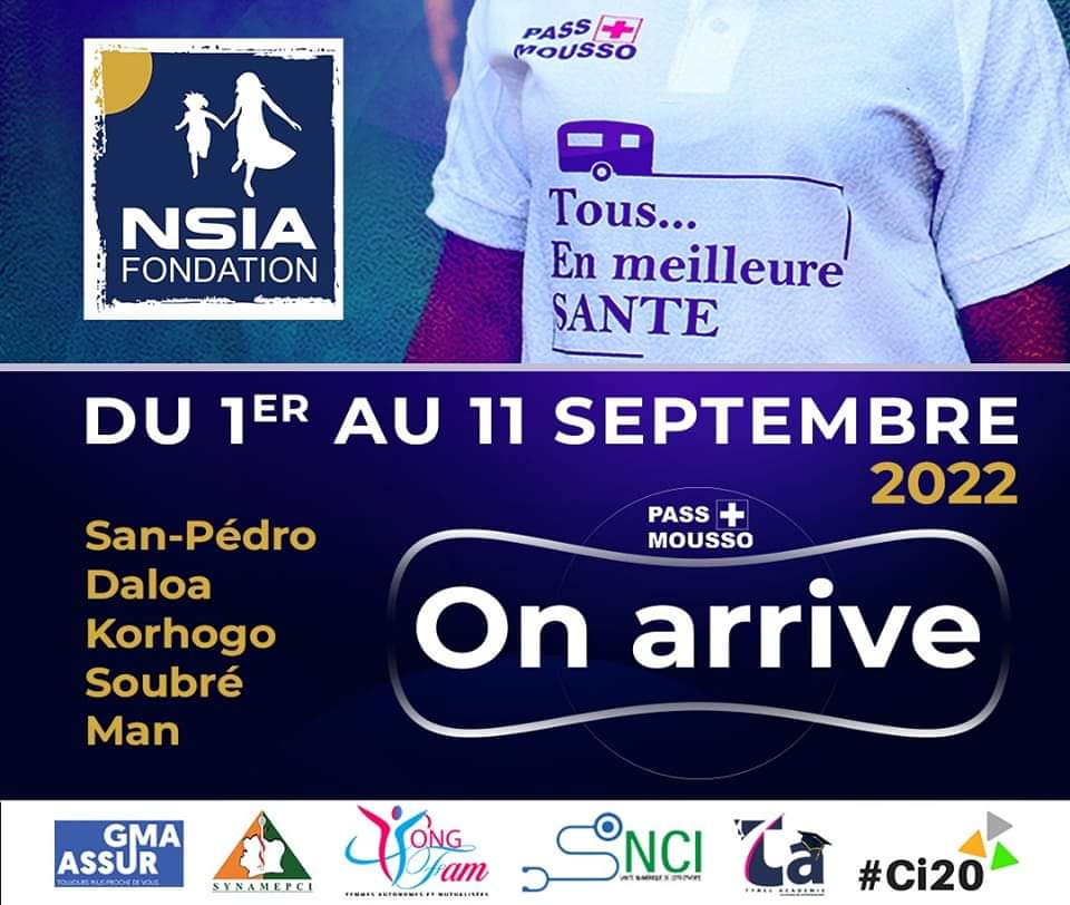 pass_mousso's tweet photo. Dans le cadre de nos activités soutenues par la NSIA Fondation nous démarrons dès le 1er Septembre 2022, une tournée dans les villes SAN PEDRO, SOUBRE, DALOA, MAN, KORHOGO

#esante  #ehealth #CIV225 #PSM #passantemousso https://t.co/5rnskp44dH