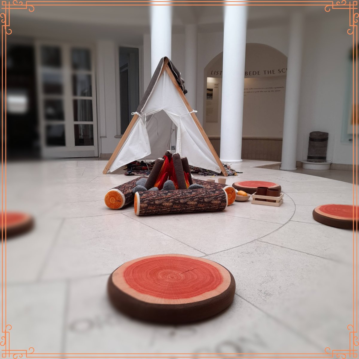 JarrowHall's tweet photo. Our #KingEdwin camp has moved temporarily to another part of the #Museum while some maintenance work is underway. Medieval camps were made to me mobile so this is actually TOTALLY authentic. #KidsInMuseums #Camping #SouthTyneside #JarrowHall #Medieval https://t.co/NAbloNGCRR