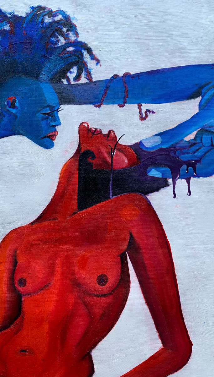 teweldeem's tweet photo. Oil on paper https://t.co/y8Tzfr1J4M