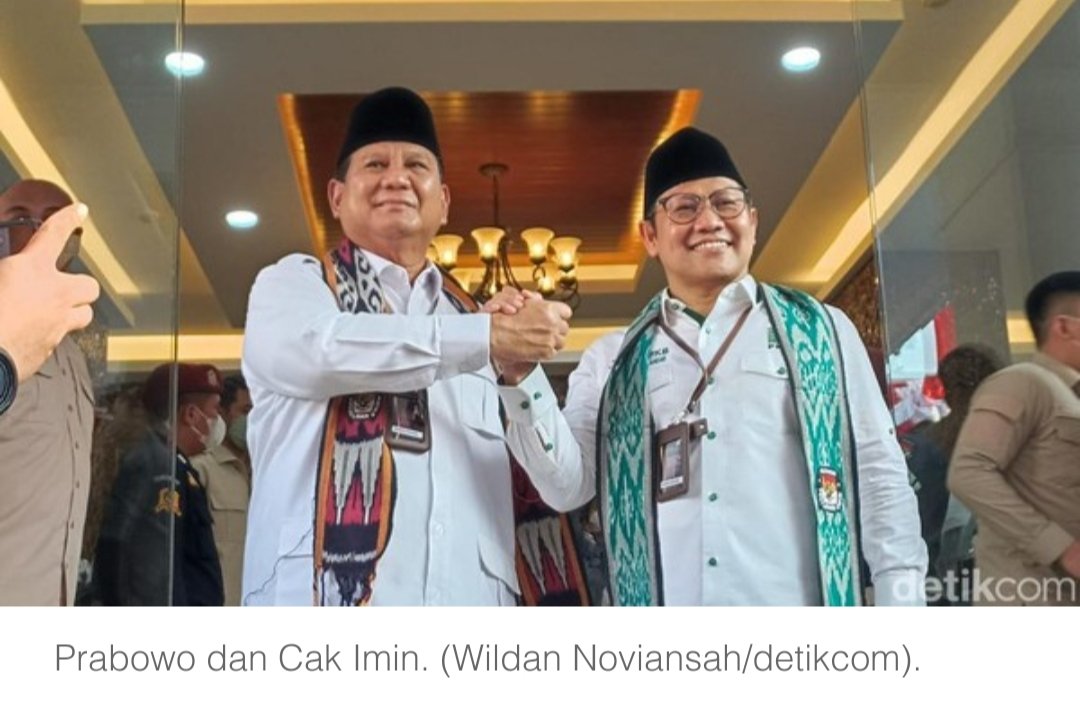 Survei Pilpres 2024 ASI: Prabowo-Cak Imin Kalahkan Ganjar-Puan
<a href="/cakimiNOW/">A Muhaimin Iskandar</a>
<a href="/prabowo/">Prabowo Subianto</a>
<a href="/DPP_PKB/">DPP PKB</a>