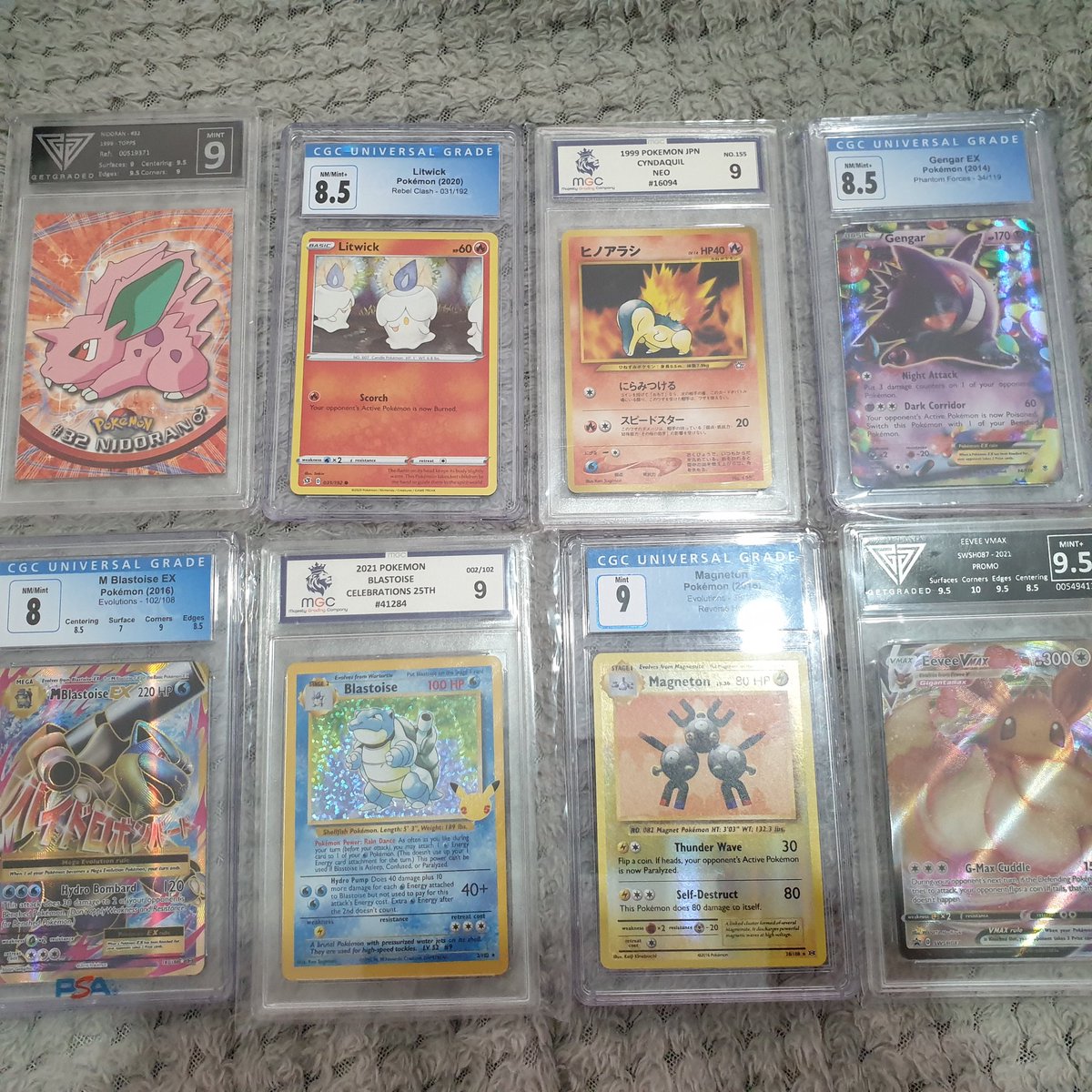 Meowth_King's tweet photo. Cyndaquil SOLD 🔥
Rest of the graded slabs still for sale
#pokemoncards #pokemonfam #pokemon #PokemonTCG https://t.co/BjHTlgR8R3