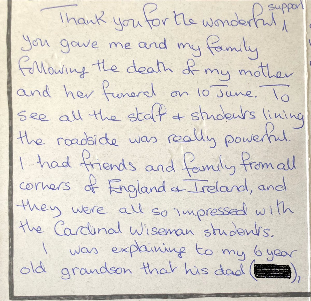 WisemanEaling's tweet photo. 🕯️'Our 'Guard of Honour' is a valued tradition where students honour a member (or relative) of our Community by lining the pavement outside the length of the school as the funeral cortege departs from the Visitation Church - a recent 'Thank You' for families to read.' Mr Kiely HT https://t.co/bRutsmaNLR