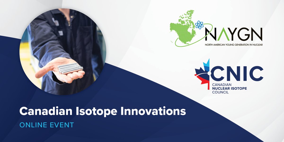 The CNIC and <a href="/NA_YGN/">NAYGN</a> are excited to announce our next web event, "Isotope Innovations."

This event will highlight cutting-edge innovation that is changing the game of nuclear medicine and isotopes!

Date: Wed. September 14, 2022 at 12-1pm

Register here: naygn.webex.com/naygn/j.php?RG…
