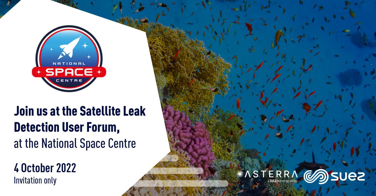 With <a href="/suezUK/">SUEZ UK</a>, we're excited to share details on our UK #Satellite #LeakDetection User Forum on 10/4. We’ll share user insights, tour the space center &amp; host a networking lunch.​

Spots are limited; if you're interested in attending,  email inquiry@asterra.io.

#ASTERRA #Water