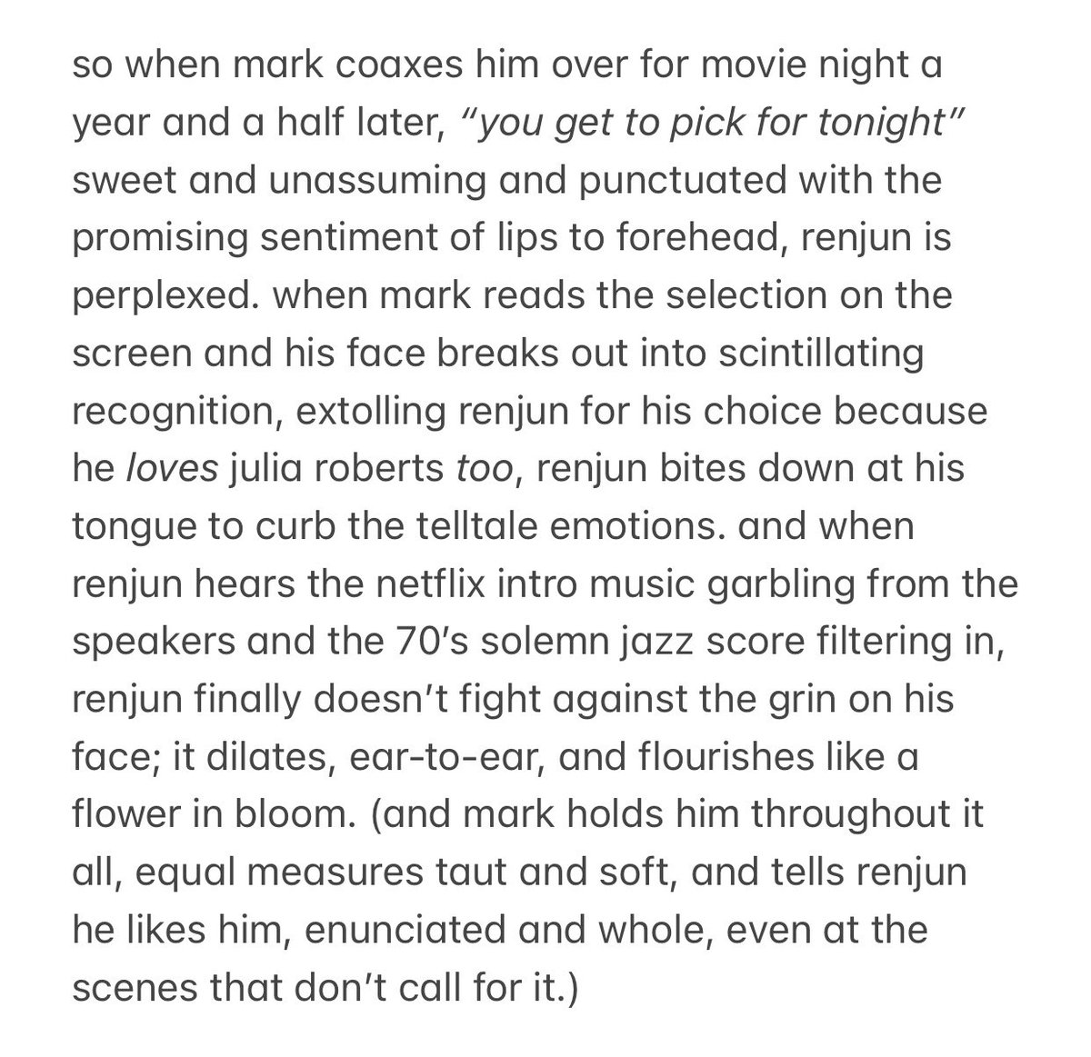 madIytruly's tweet photo. #markren drabble that’s not so much a drabble as it is a vendetta piece against cinephiles with mark as the perfect, can-do-no-wrong “you look beautiful tonight” antithesis. idk this doesn’t make a lick of sense i jus wanted to write it https://t.co/l1rB6gWWdz