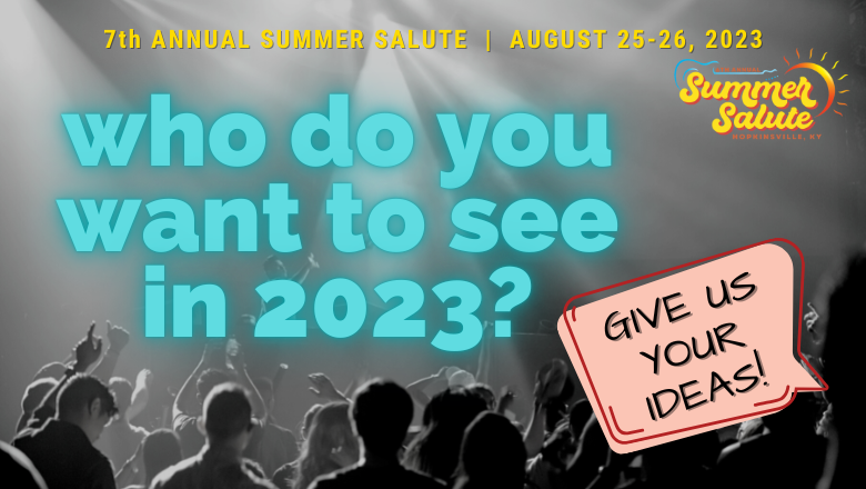 ❓ WHO DO YOU WANT TO SEE IN 2023?
📝 Share your feedback on what bands or artists you'd like to see at #SummerSalute2023!
lp.constantcontactpages.com/sv/qud1kbs/sal…
