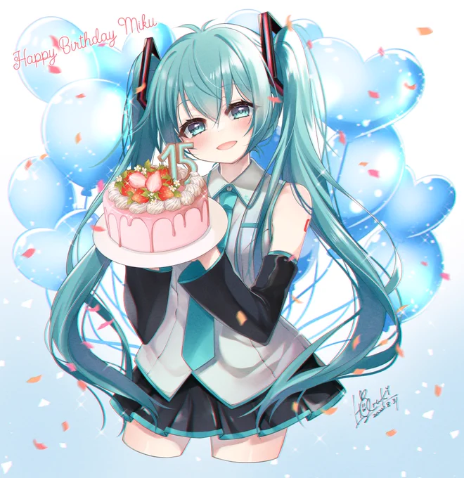 ミクちゃんおめでとう大好きだよ#初音ミク誕生祭2022#初音ミク生誕祭2022 