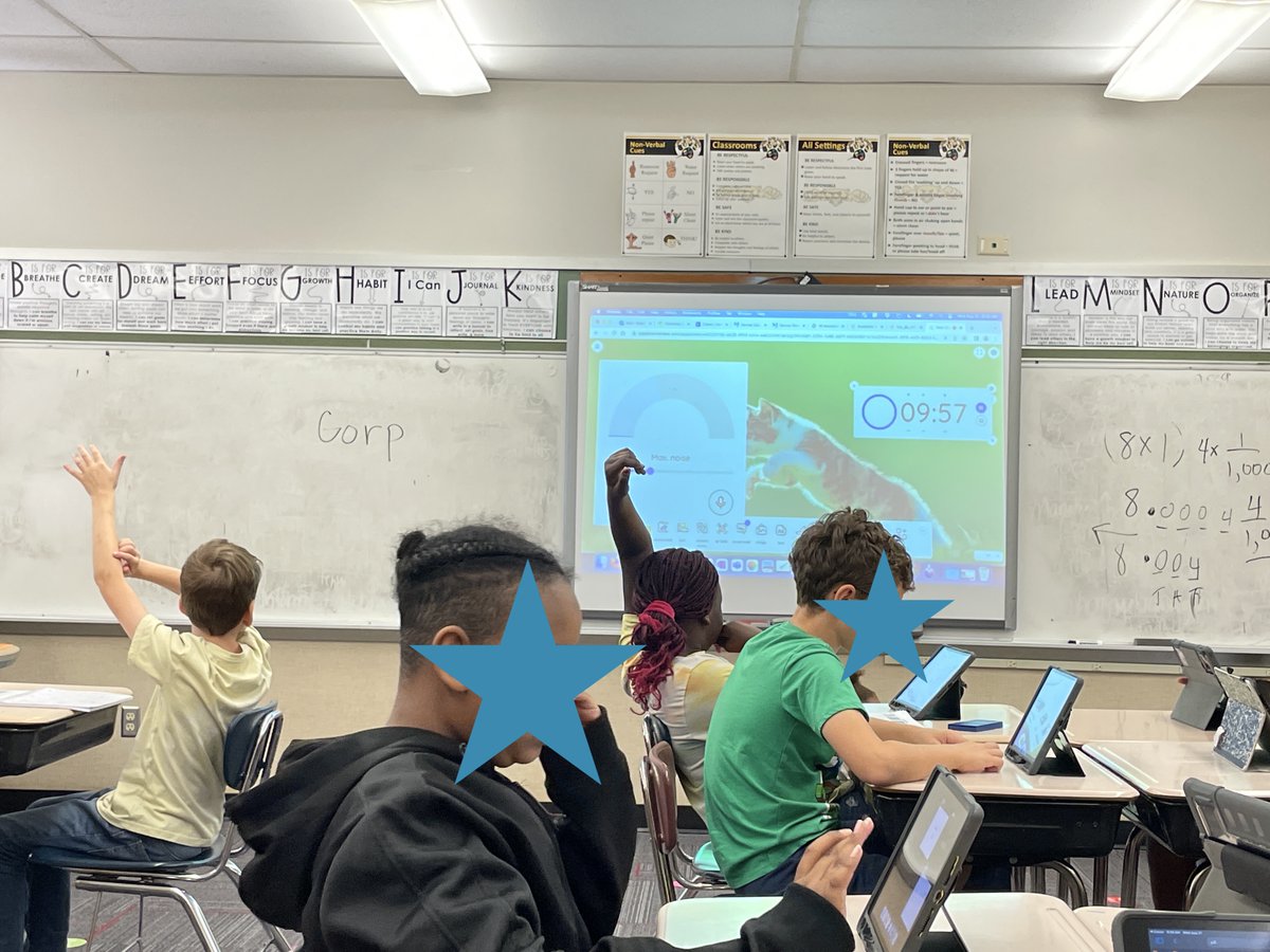 Our Mobile Teaching Presentation for Apple TVs includes steps to use <a href="/Classroomscreen/">Classroomscreen</a> as a management tool in the classroom. Teachers <a href="/OPS_CatlinArts/">Catlin Arts Elementary</a> are incorporating this tool with their students. Look at these focused learners! #OPSProud