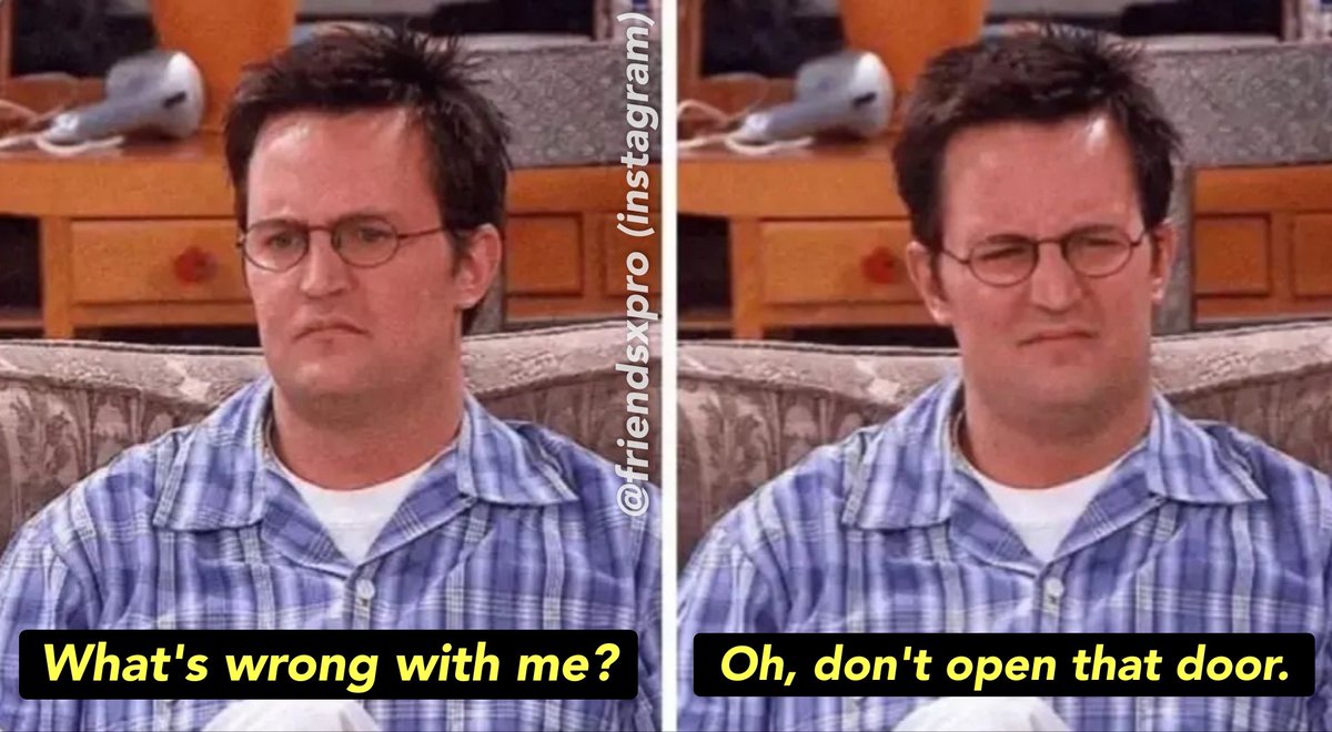 friendsxpro's tweet photo. One of the many lines of Chandler that easily makes him the most relatable ☺️ https://t.co/GrtxkdfJ05