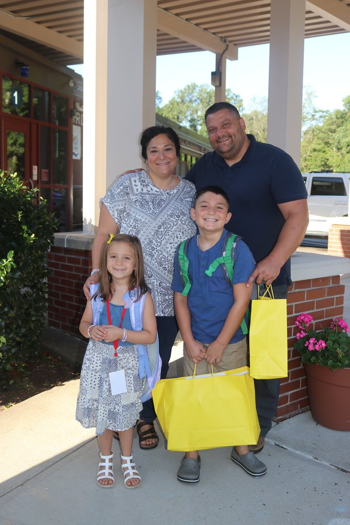 One last photo before making their way to their classrooms!  Having a wonderful start of the school year at Orchard Hills Elementary!  <a href="/PrincipalSarah/">Sarah Scionti</a>  <a href="/mrs_ohs/">Mrs. Michele Dickson, OHS Teacher Leader</a>   <a href="/MilfordSuper/">Dr. Anna Cutaia</a>