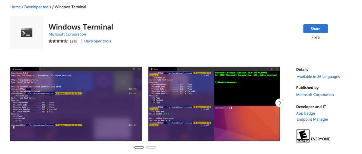 Windows Dev Docs on Twitter "Windows Terminal is easy to install you