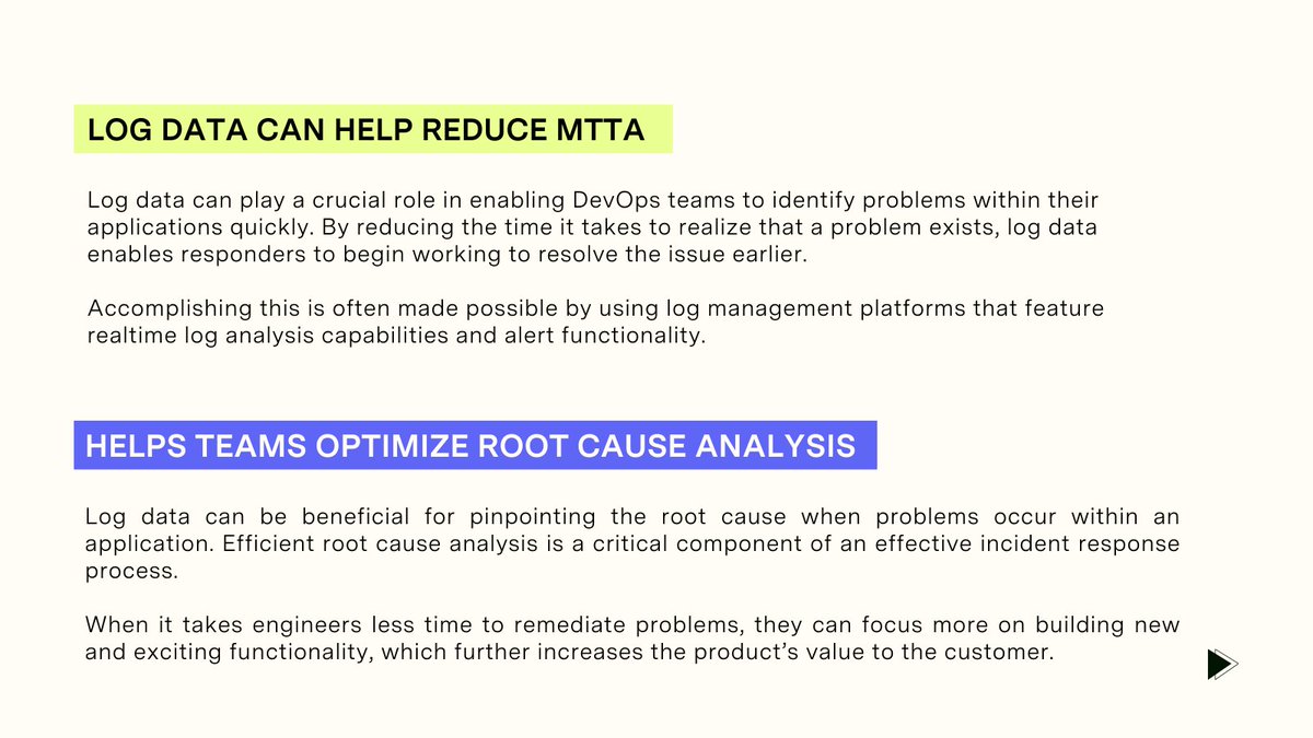 mezmodata's tweet photo. Log data enables #devops teams to quickly identify problems within their #apps and provides critical insight into how people use #applications.
Leverage your log data with Mezmo today.
https://t.co/srglPiQBHr
#softwaredevelopment #techtwitte #techstartup https://t.co/4aB19zQc5R
