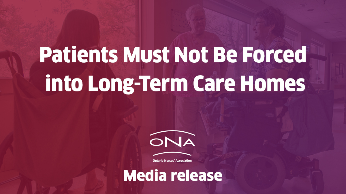 Ontario Nurses' Association tweet media