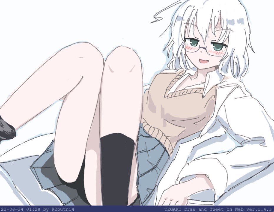 「#今月描いた絵を晒そう カガクチョップ編。今月つか一日でカガク絵三枚描いてた。暑」|24のイラスト