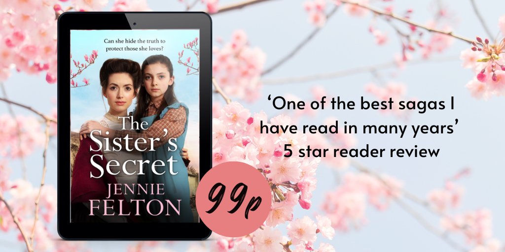 #BookSale! THE SISTER'S SECRET, from <a href="/Jennie_Felton/">Jennie Felton Author</a>'s beloved Families of Fairley Terrace series, is on sale for September only for just 99p!

Don't miss the chance to scoop up this classic saga for a bargain price! smarturl.it/TSSJF

#BookTwitter #WeekendReads