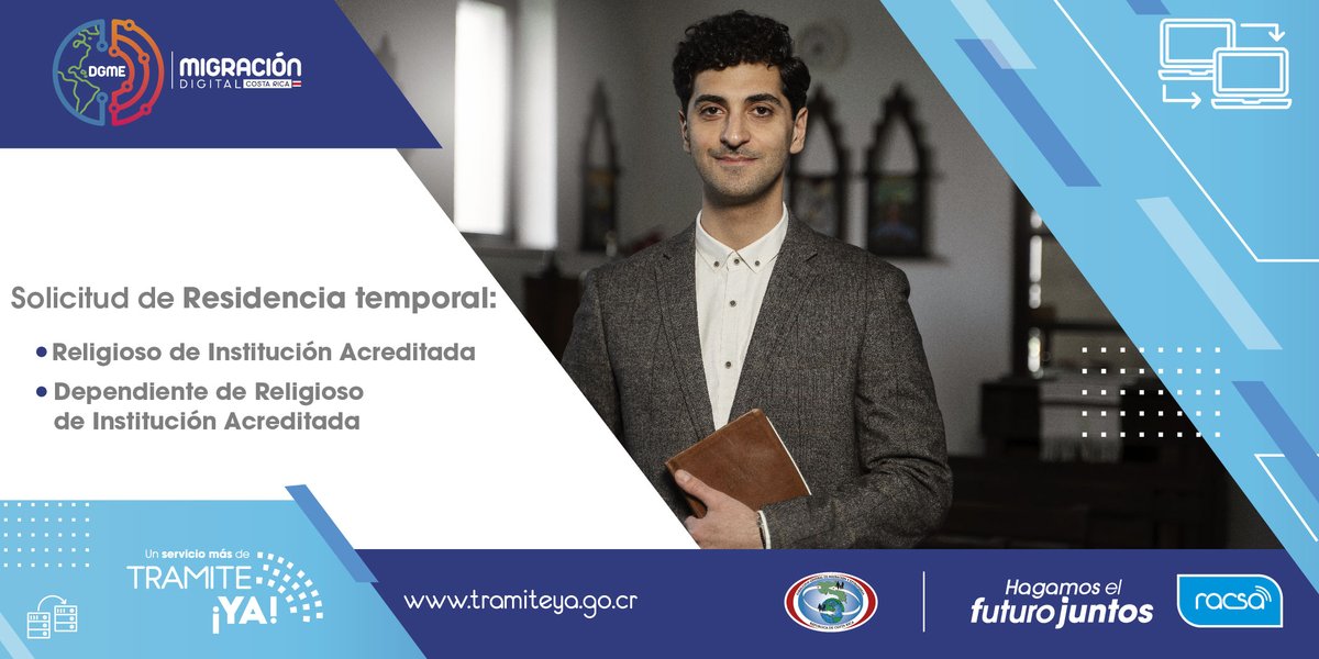 RACSA_CR's tweet photo. Tramite ¡YA! es la forma más fácil para regularizar su estatus migratorio en Costa Rica.
Ingrese a https://t.co/XLT6p7F5AH y experimente usted también la digitalización.
#Migración #transformacióndigital #innovación #respaldo #nomadadigital #TelcoDigital https://t.co/74IQSUzTOE