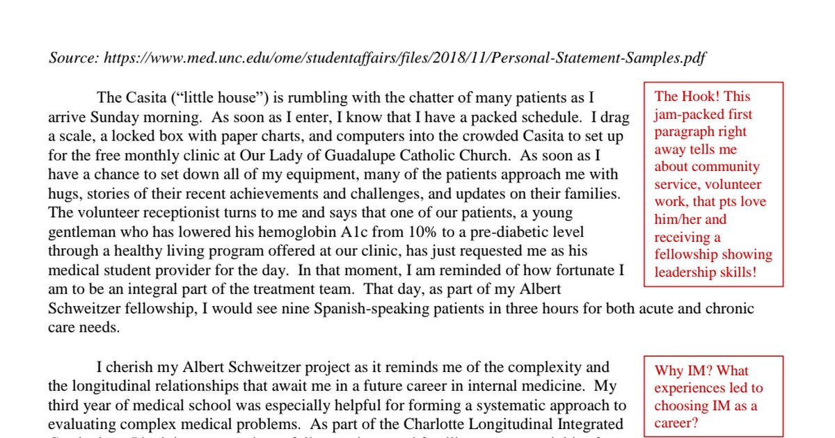 Ed4MedUS's tweet image. Why this personal statement is excellent - Internal Medicine.

Here's an IM personal statement. See how the 1st paragraph so concisely gives a lot of info about his/her skills &amp;amp; strengths.

drive.google.com/file/d/1iJ3GI5…

#Personalstatement #residency #ERAS #Match2023 #IMG #ECFMG #USMLE