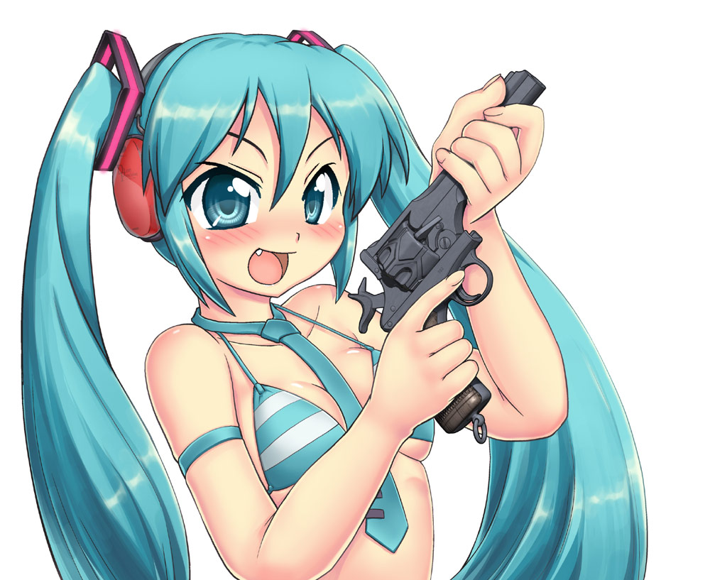 #初音ミク誕生祭2022  
なぜかミク絵は銃モノしか描いていない…(^^; 