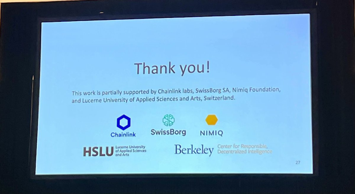nimiq's tweet photo. As we continue to prepare the DevNet for community devs to connect as validators, part of our core team is at @Stanford University’s Science of Blockchain Conference #SBC2022

It was nice to get a shoutout for the Nimiq Foundation supporting “SoK: Decentralized Finance Attacks” https://t.co/EvROOanXrH