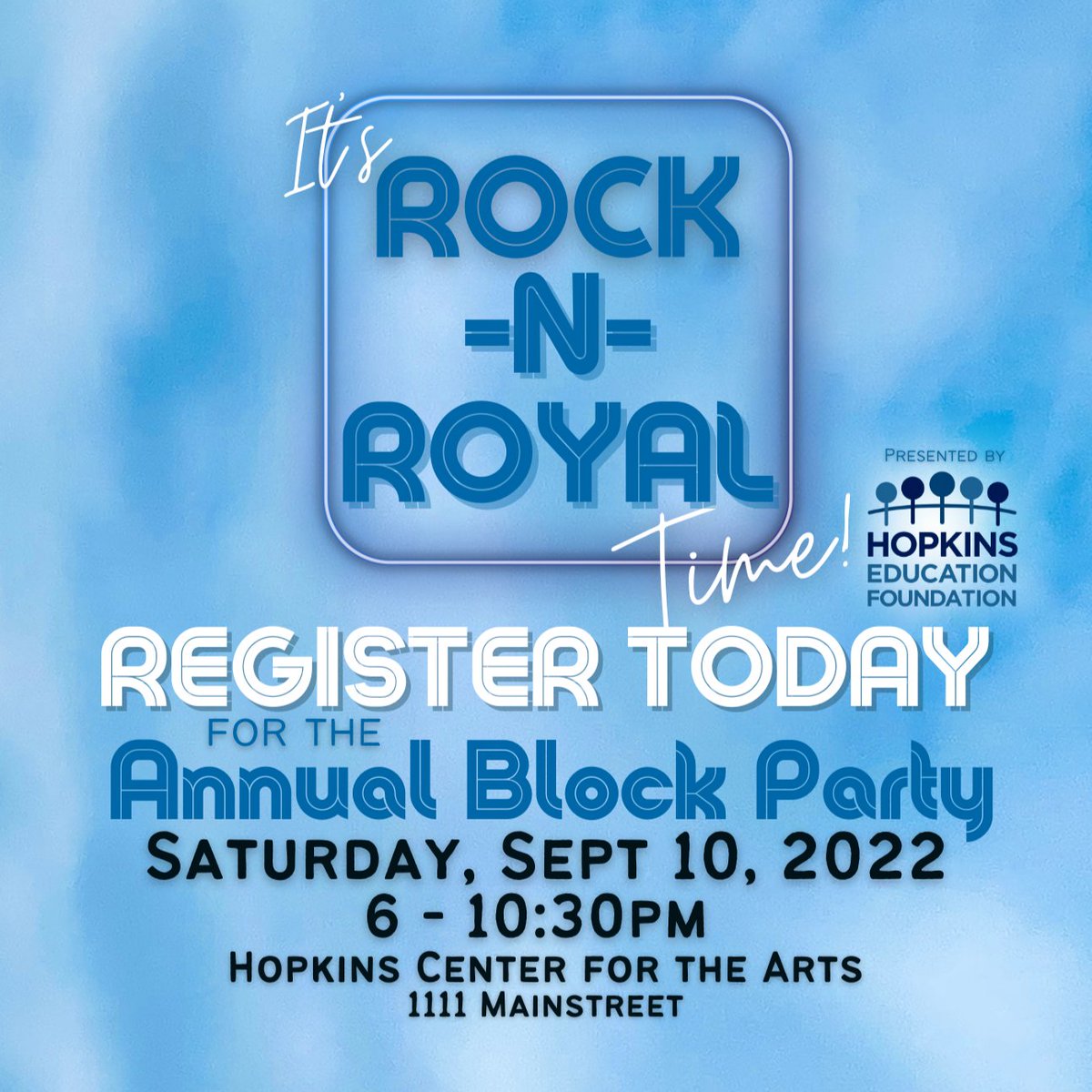 HEF270's tweet photo. Now that all of our Hopkins students are back in class, it's time to party... and there's nowhere better than at HEF's Annual Block Party, of course! Be ready for Rock-N-Royal on Sept 10th and buy your tickets today! https://t.co/mpoZh61iF7 for more info. https://t.co/VRQGB0lELa