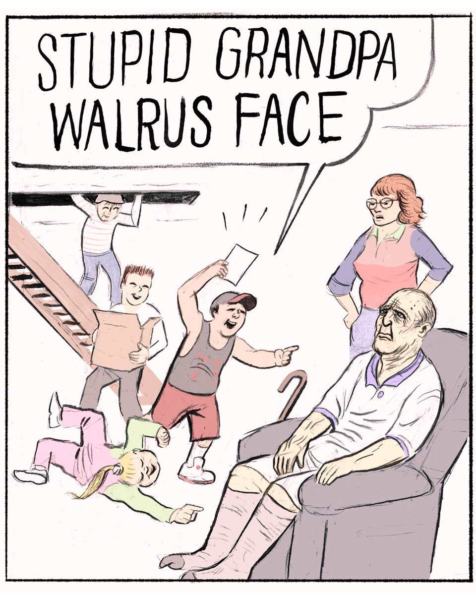 Grandpa's Silly Mustache 