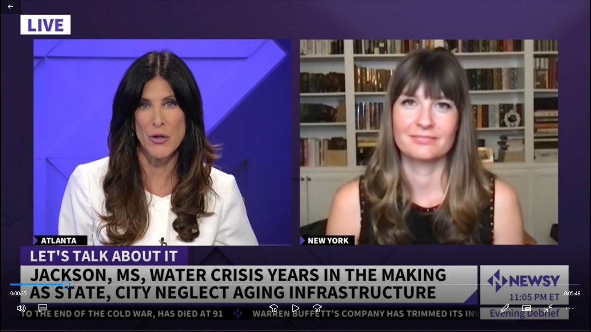 I joined @Newsy's Natalie Allen again last night to discuss the Mississippi water crisis and what we should all be doing as we get ready for National Preparedness Month in September.  #preparedness #emergencyresponse #continuity

Watch: youtube.com/watch?v=CIzp2f…
