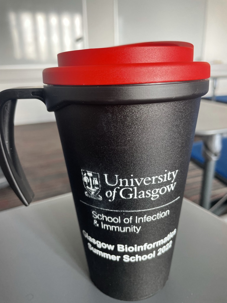 BiottofnI's tweet photo. We are running our Glasgow Bioinformatics Summer School again! Nice to be in person - 40 very motivated participants! 
A lot of nice discussions, good student presentations and some food...

PS: lost 5 participants (3K) due to visa issues - thank you @Conservatives https://t.co/sNzMsskzSv