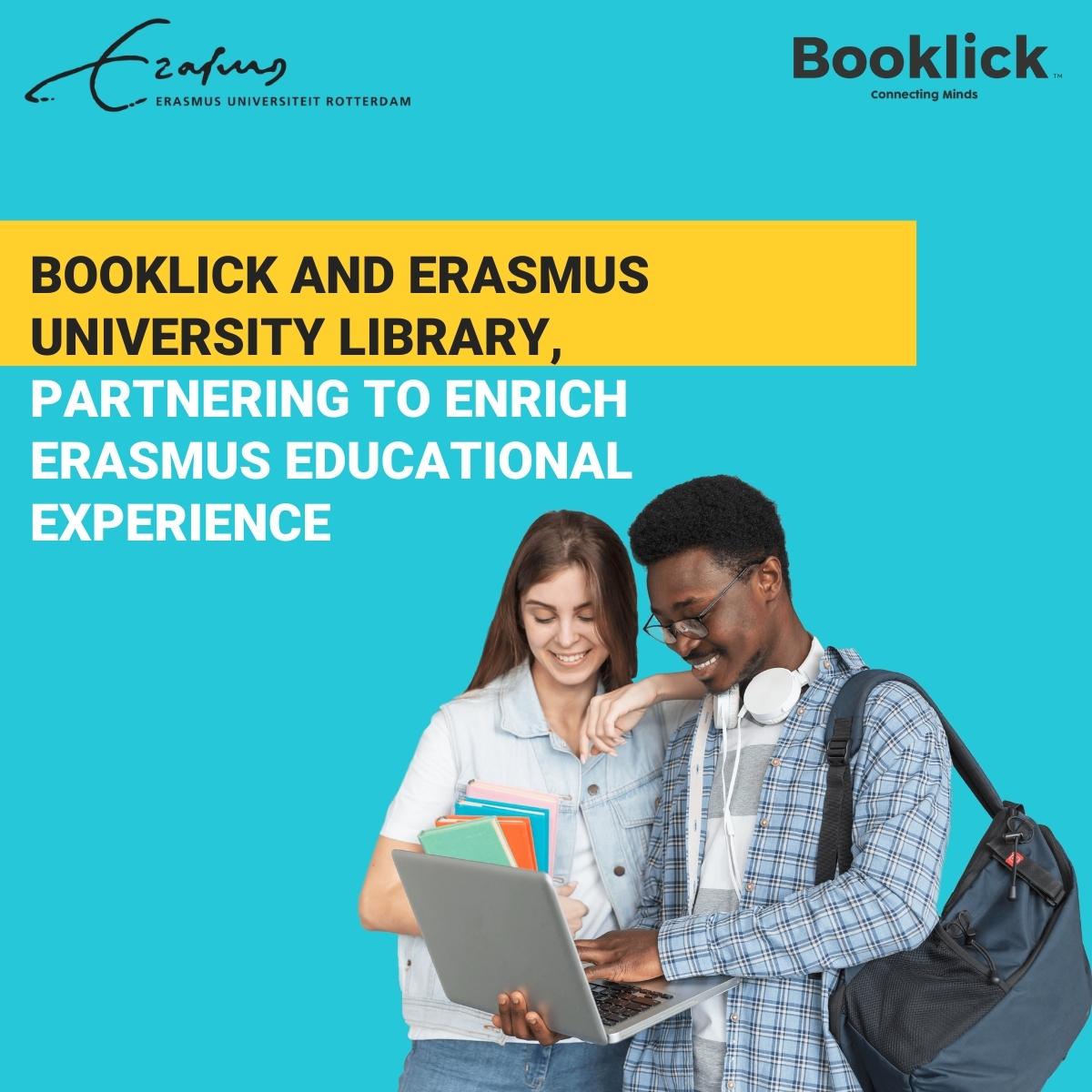 The University library of Erasmus university Rotterdam and Booklick join forces in a new partnership to further foster community engaged learning.

Learn more at  lnkd.in/ebqfwZk6