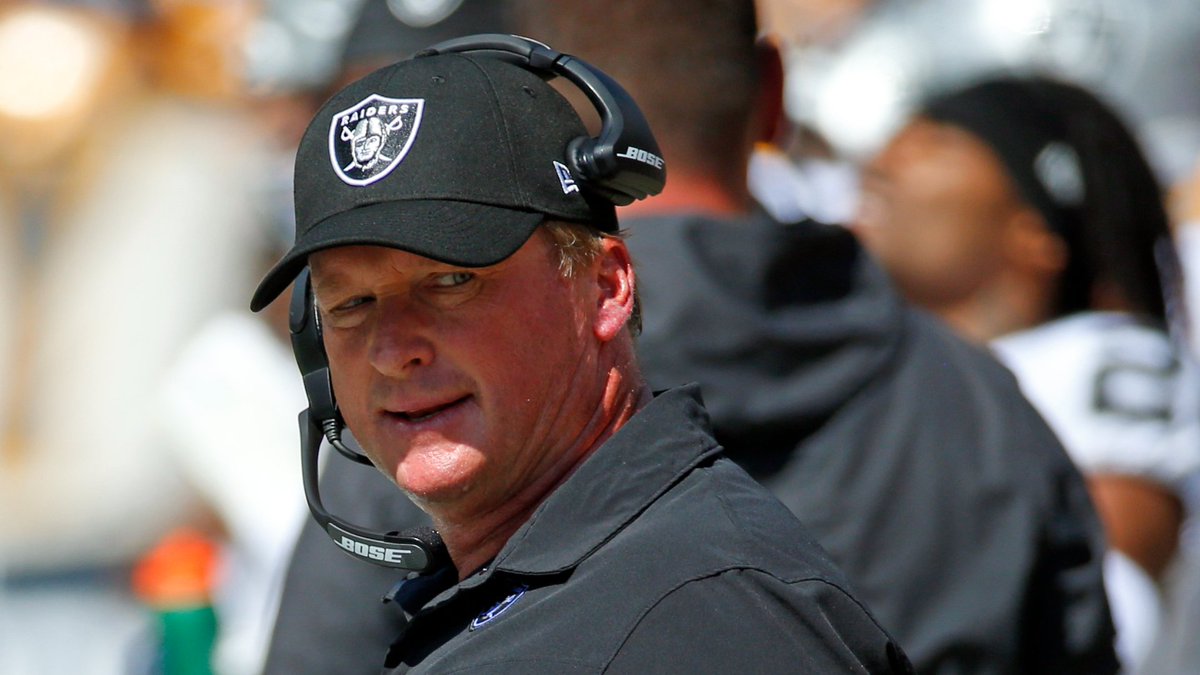 USANewsChannels's tweet photo. Jon Gruden addresses racist homophobic emails that derailed NFL coaching career Shameful But I am a good person https://t.co/eGEZZh1x5S https://t.co/kFjd5KPo7n