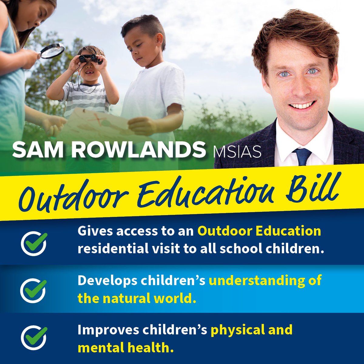 🧗 Outdoor Education is crucial with a range of lasting benefits. 

🌄 Delighted to introduce my Outdoor Education Bill to ensure all children have access to an Outdoor Education residential visit.

👉 Read the Explanatory Memorandum to my Bill here - senedd.wales/media/1nsjgtqb….