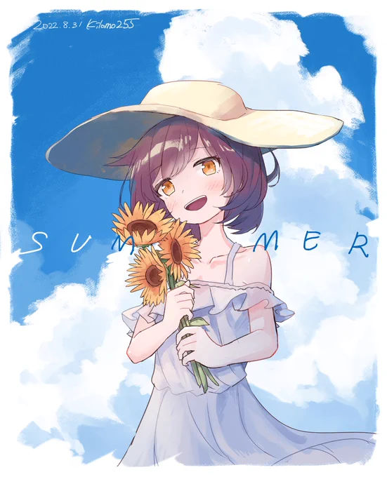 夏の描き納めです#夏の終わり 