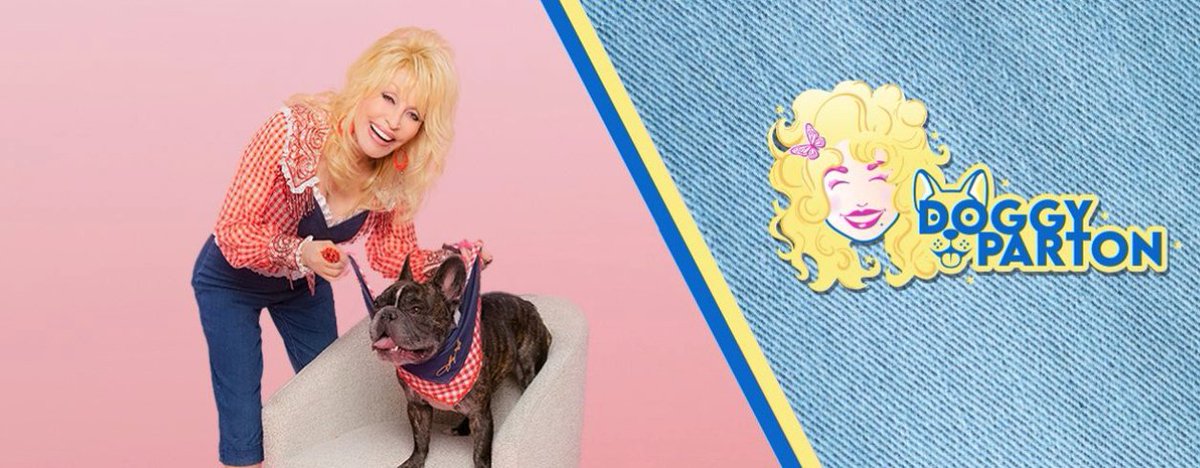 Dolly Parton launched a pet apparel & accessories line — brilliantly called DOGGY PARTON — and I need you all to know that I am buying the Blonde Bombshell Wig Headpiece for my dog.