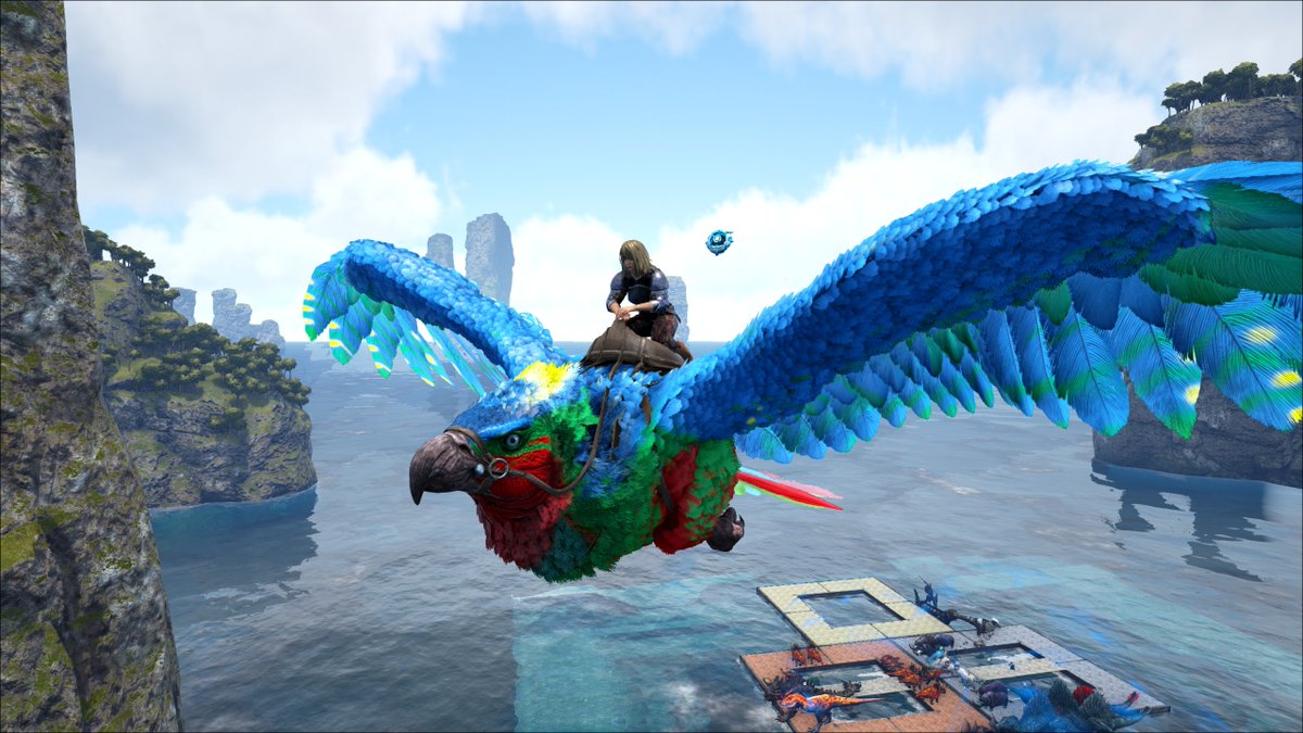 TwinGeek_Cianta's tweet photo. My Majestic X-Argy, Crayola. #ARKSurvivalEvolved #playark #survivetheark #dododex #argentavis #colormutations #ARKbreeding #ARKGenesis https://t.co/cGCe2nFNxw