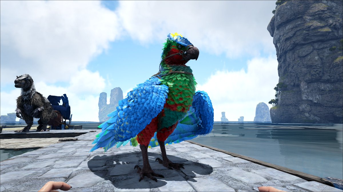 TwinGeek_Cianta's tweet photo. My Majestic X-Argy, Crayola. #ARKSurvivalEvolved #playark #survivetheark #dododex #argentavis #colormutations #ARKbreeding #ARKGenesis https://t.co/cGCe2nFNxw