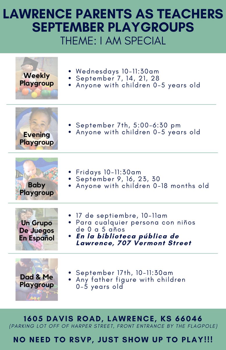 LawrenceParents's tweet photo. September Playgroups - https://t.co/fOwqMh2t0W https://t.co/s57X75DegV