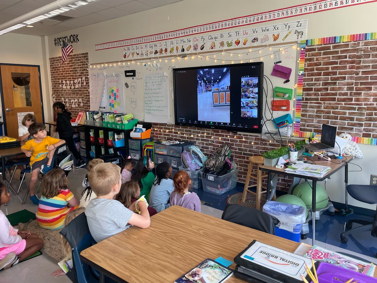 STEMbieda's tweet photo. So thankful for Anthony Valdez from Southeastern Carpenters Training Trust for talking to our 2nd grade students about how he uses measurement 📏 in his career! #STEMifySPARK @TerryHarness @drjtoney @msbringslid @sarapruett5 https://t.co/t0getMJndw