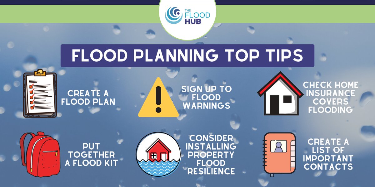 TheFloodHub's tweet photo. #WhatEmergency❓Emergencies can happen with little/no warning❗ #StayPrepared by:
⚠signing up to @envagency flood warnings
📜creating a flood plan
🎒having a flood kit packed
More info👉https://t.co/W22llm9S5L
#30days30waysUK #PrepardnessMonth #UnderstandRisk #PlanAheadUK https://t.co/ojIpZ0dqM0