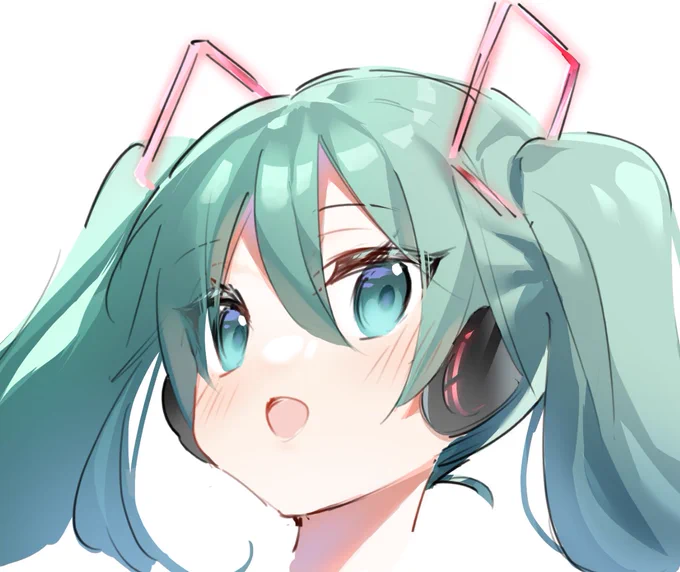 #初音ミク誕生祭2022 #初音ミク生誕祭2022ミクちゃんごめん頭しか描きない….許して 