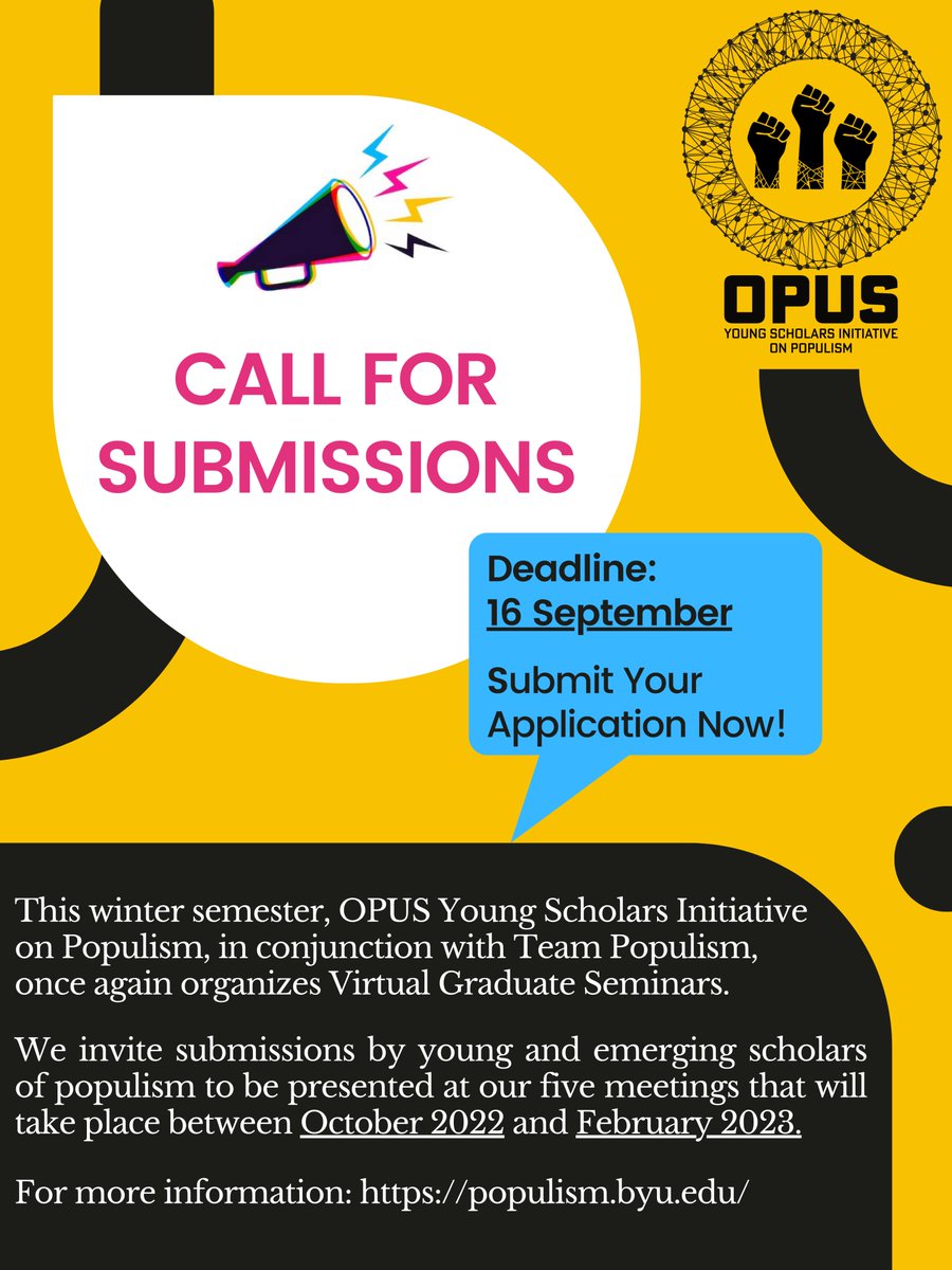 OPUS | Young Scholars Initiative on Populism tweet media