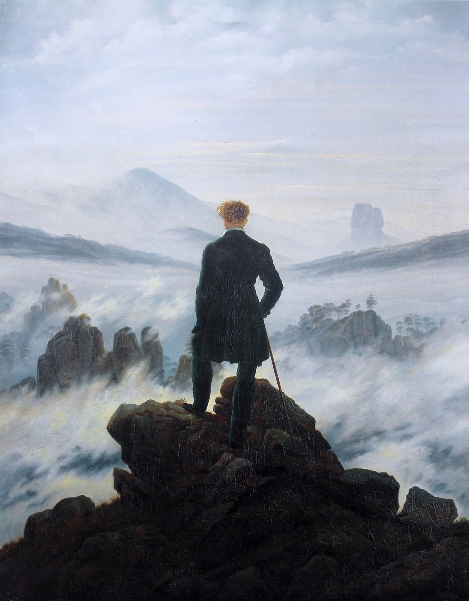 The Wanderer Above the Sea of Fog, 1818 #romanticism #friedrich wikiart.org/en/caspar-davi…
