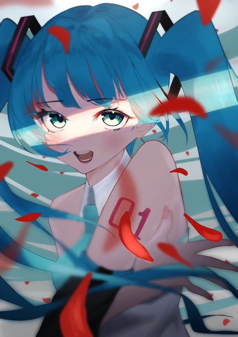 ミク誕絵、修正版じゃ!!!滑り込み!! #初音ミク誕生祭2022  #初音ミク15周年 