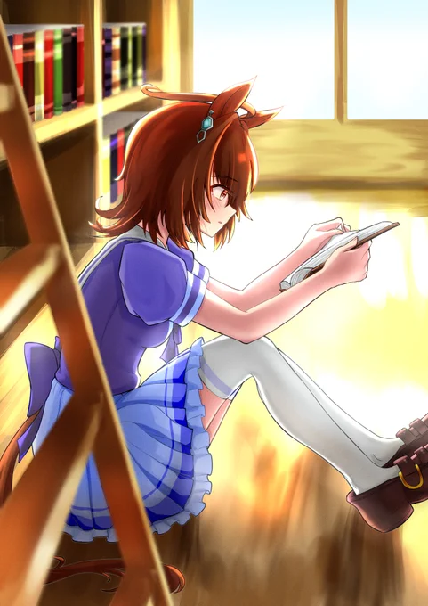 #今月描いた絵を晒そう #ウマ娘  ブルボンスイッチ以外だと20枚くらい?お気に入り3枚 