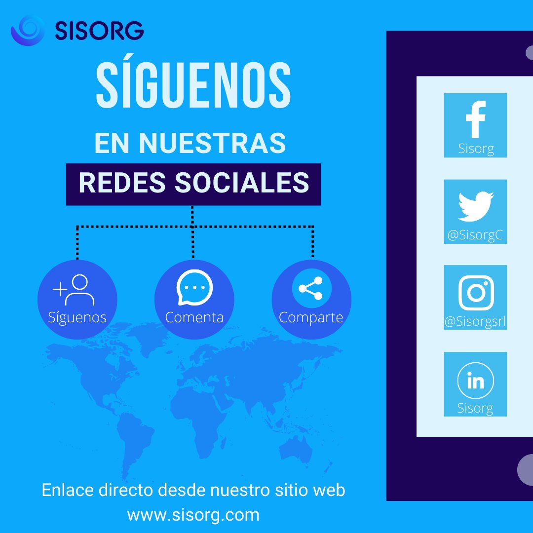 Te invitamos a seguirnos en nuestras Redes Sociales 

Nos puedes encontrar en #linkedin #instagram #facebook #twitter

#sisorg #softwaredetransporte #latam #argentina #colombia #costarica #chile #mexico #paraguay #peru