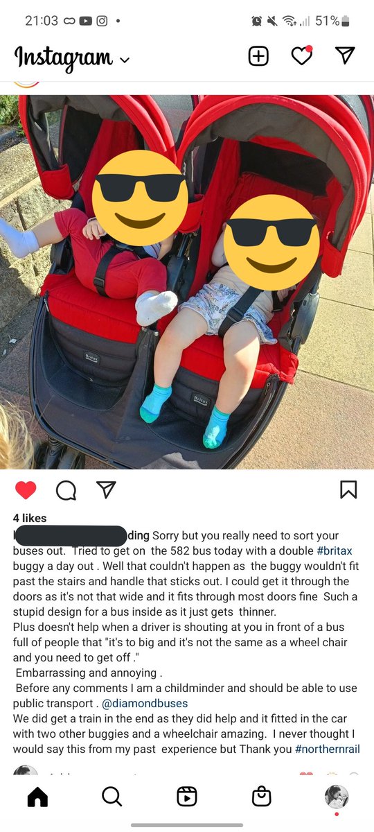 StephDonoghue's tweet photo. @DiamondBusNW a driver behaving like this is not acceptable. Embarrassing a woman on a day out with babies. #travel #childminding #nwtravel #northwest #bus #diamondbus https://t.co/8PTSr4VOvK