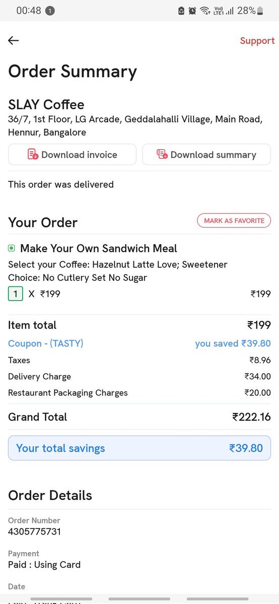 ishitamodi's tweet photo. @zomato Thank u for spoiling our festival. We ordered veg &amp; u delivered non veg food on such auspicious day. When I raised complaint &amp; asked 4 refund you refused saying u can't do anything. Such a #Shame! Sharing my order details &amp; ur reply #HurtingReligiousSentiment #Insensitive https://t.co/a3m0sRkOOf