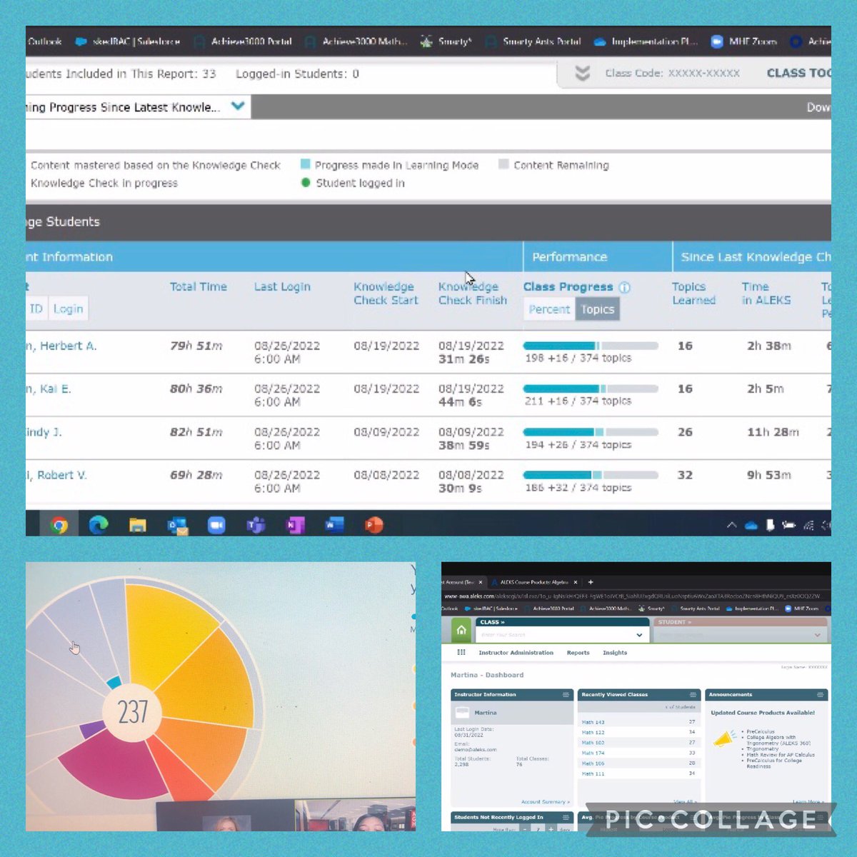 KellyAnnMoran's tweet image. Super impressed with what we learned today about ALEKS and knowledge space theory! Thanks to my high school math teacher friends who made an early start to the day extra rewarding. #crackofdawn #knowledgespace #personalizedlearning @ChardonSchools