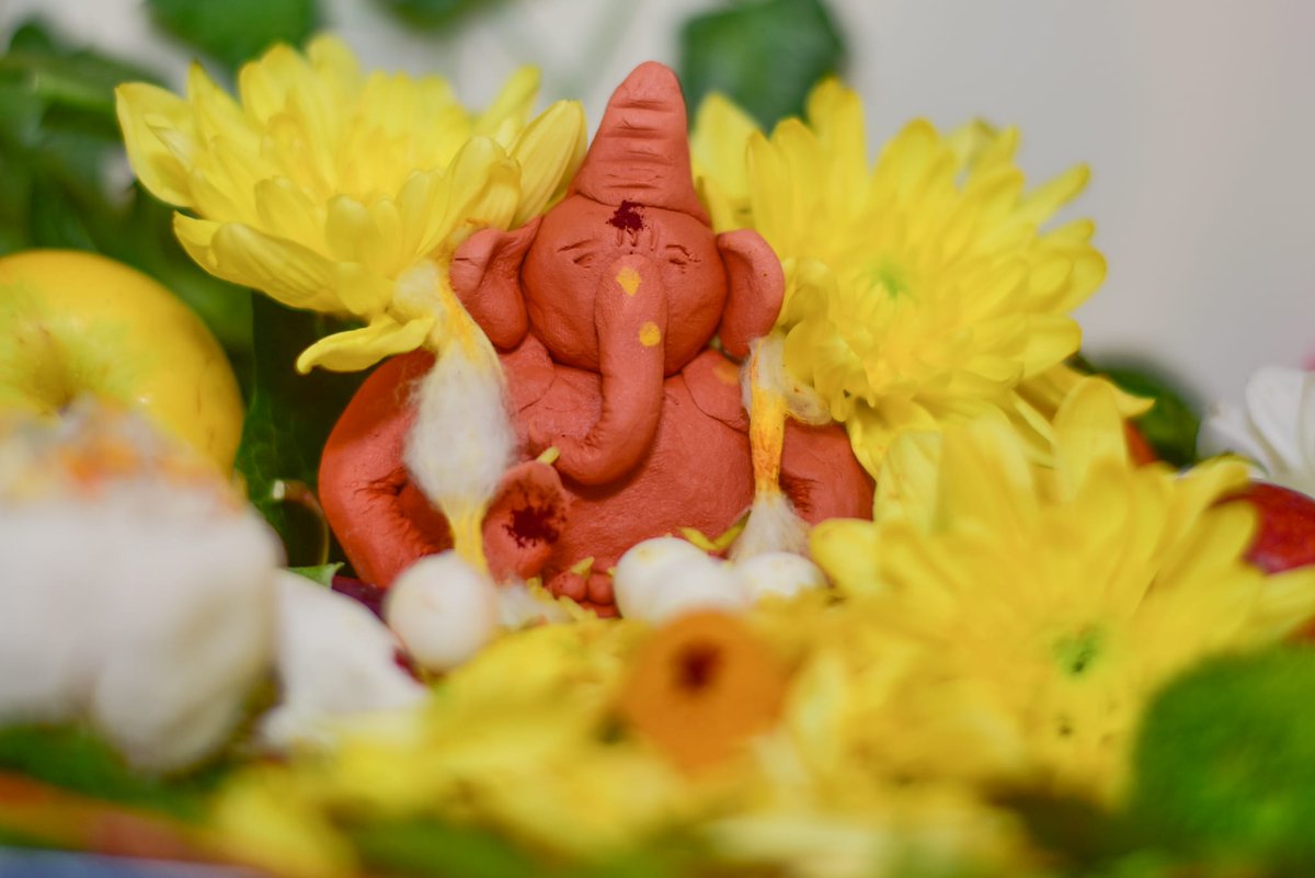 pepparsalt9's tweet photo. Home Made Ganesha. పెద్దోడు, నేను Clay తో చేశాం. Rest my Nikki Baby magic ..
#NikonD750 #Prime50MM #GaneshChaturthi2022 https://t.co/QNEDOIDkEN