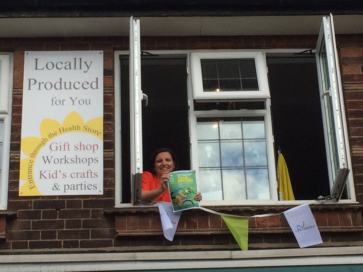 😃 <a href="/locprod4you/">Locally Produced</a> is ready to welcome <a href="/TourofBritain/">Lloyds Tour of Britain</a> to #westbridgford 🚴‍♂️ Selling beautiful gifts &amp; cards, hand-crafted by local makers <a href="/locprod4you/">Locally Produced</a> also enjoys a small but perfectly-formed viewpoint over #centralavenue and next Thursday's peloton!🚴🚴‍♂️ #tourofbritain #stage5 #WBWay